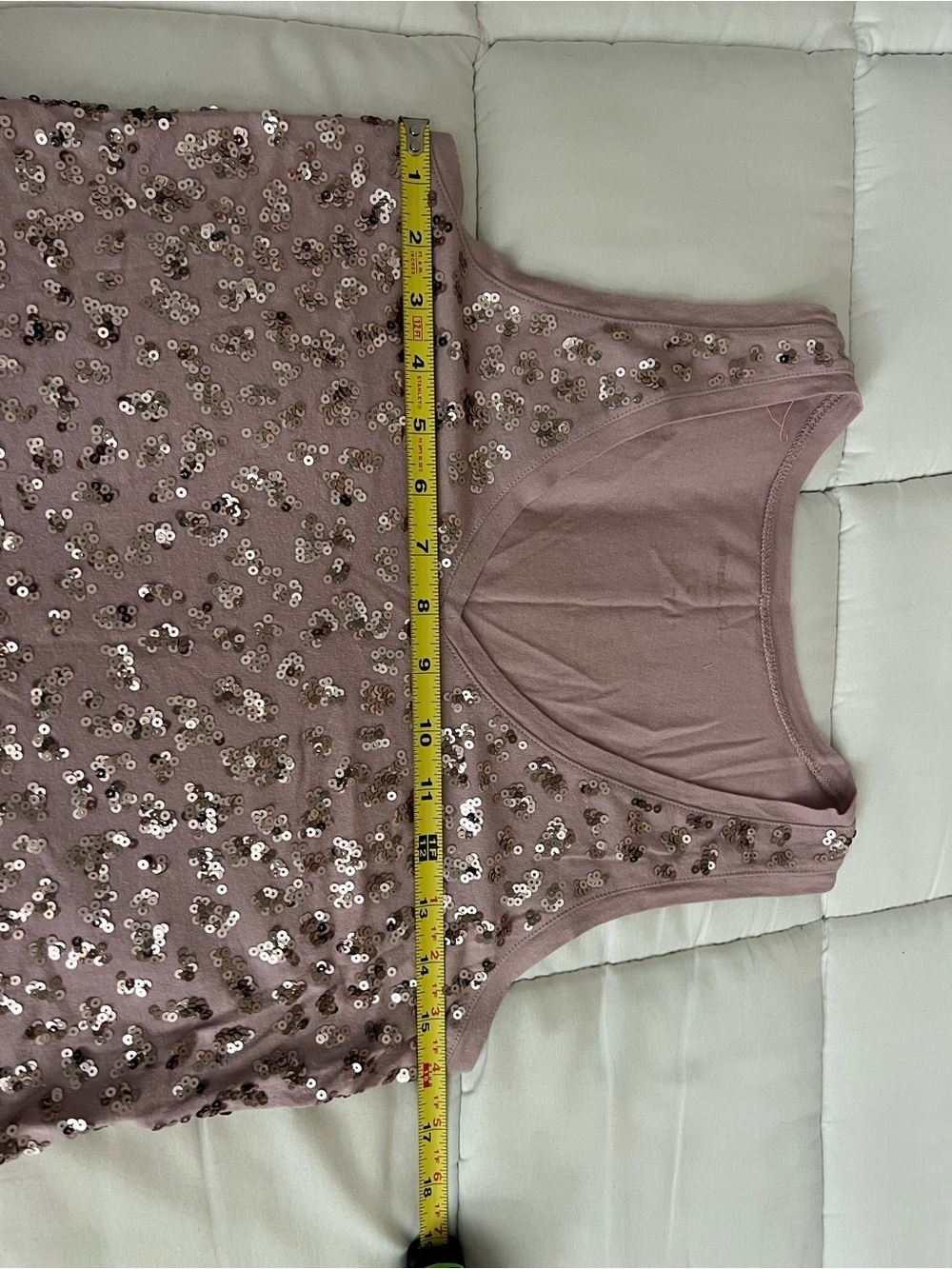 Sequin Embellished Pink Tank Top - Picture 3 of 6